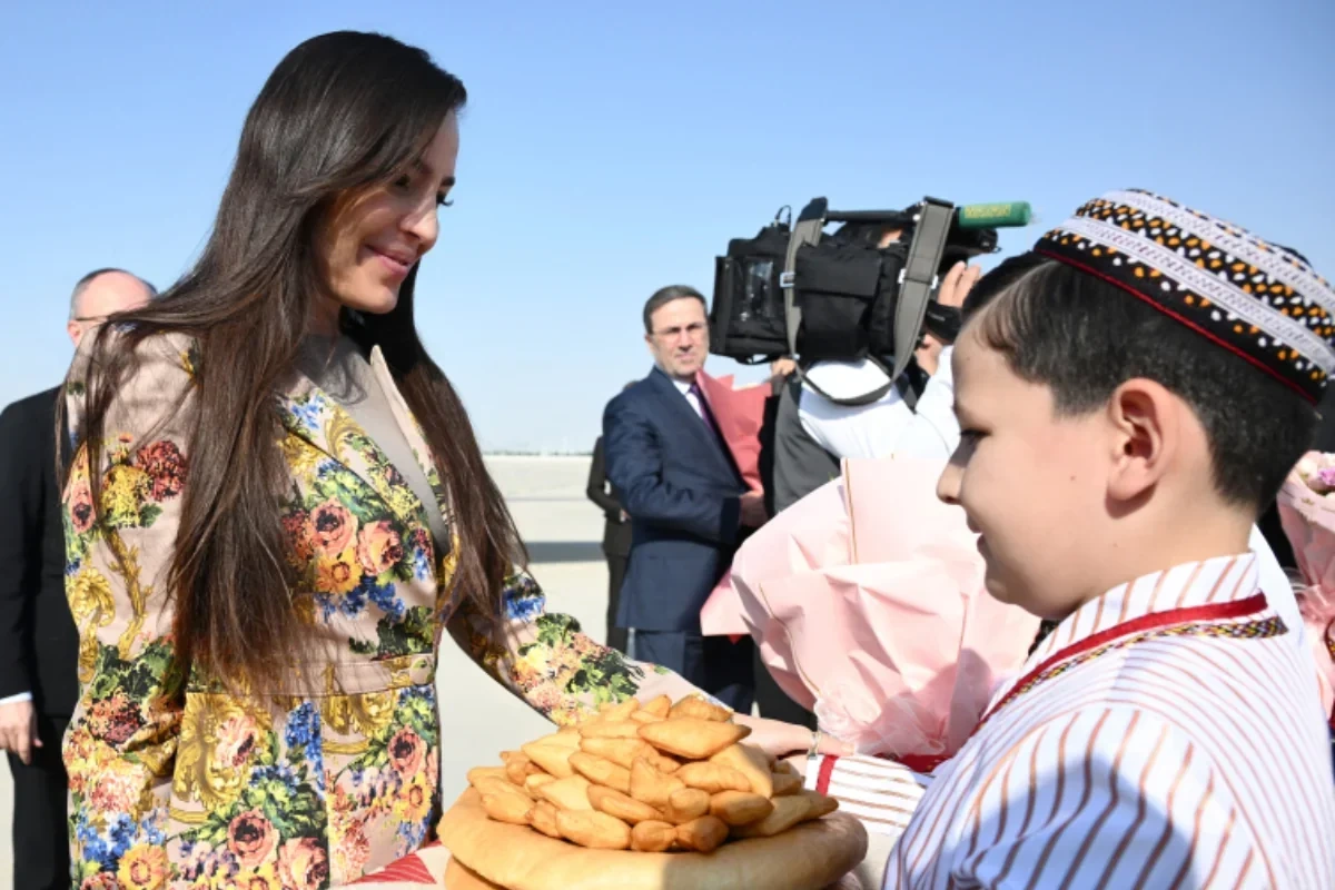 Leyla Əliyeva Türkmənistan səfərindən paylaşım edib
