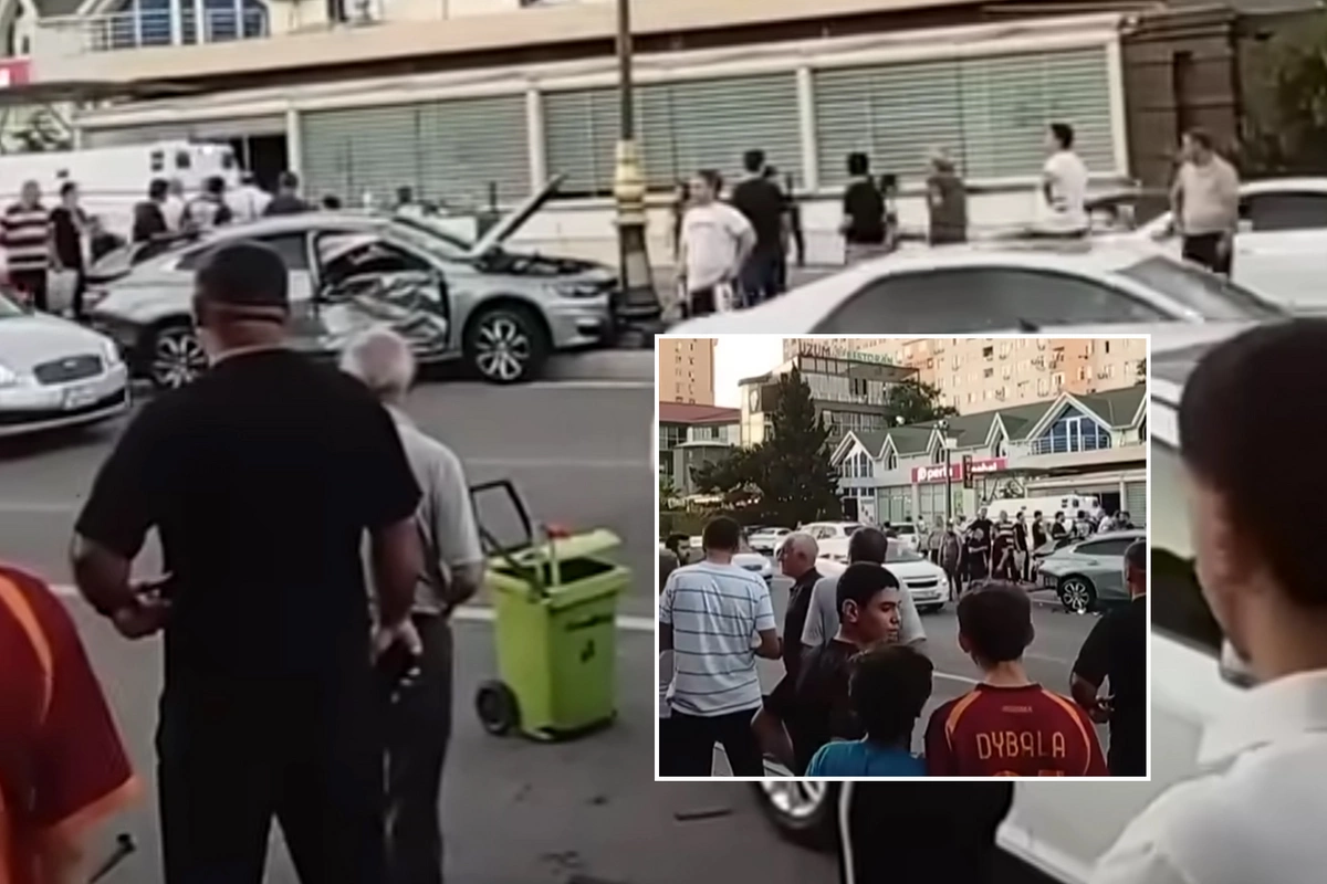 Qara Qarayevdə 4 avtomobil toqquşdu
