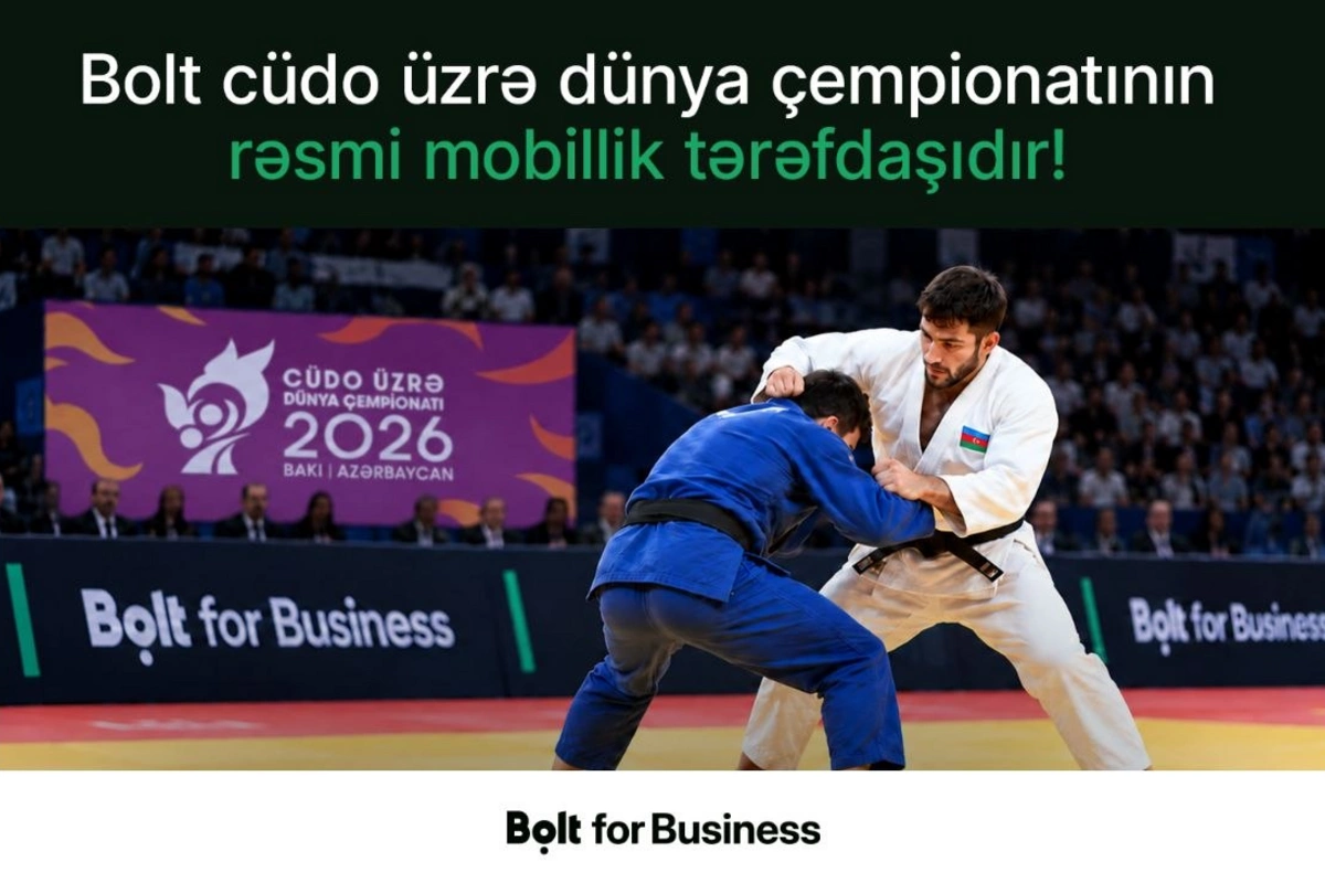 Bolt cüdo üzrə dünya çempionatının rəsmi mobillik tərəfdaşıdır