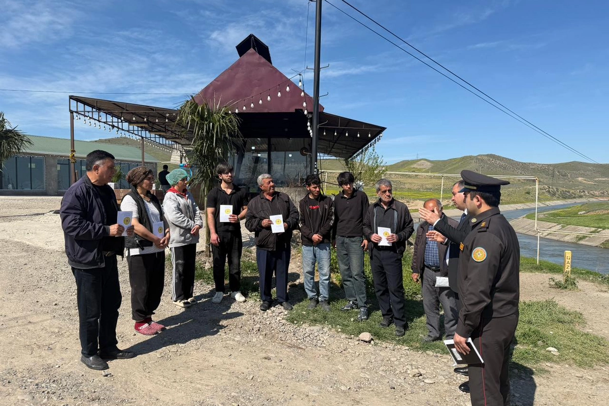 FHN tərəfindən Yaz-yay fəsillərində sel təhlükəsi mövzusunda növbəti tədbirlər keçirilib