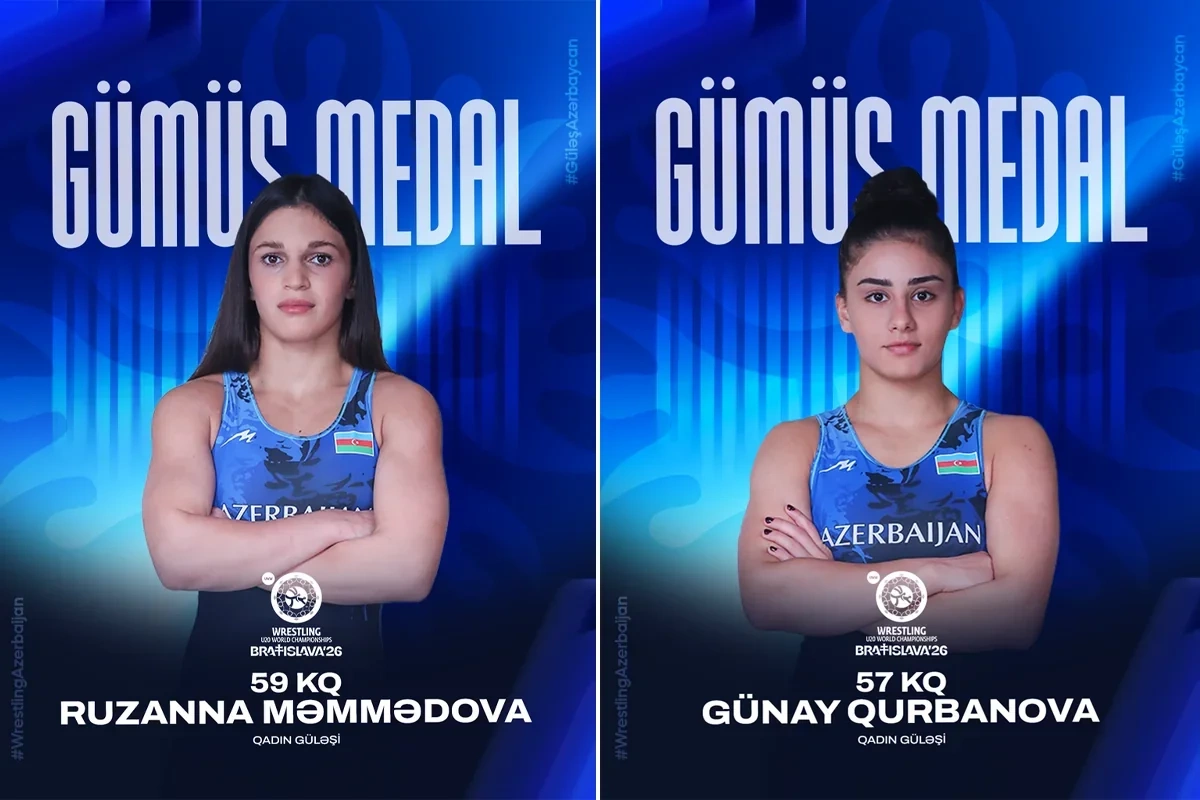 İki qadın güləşçimiz dünya çempionatında gümüş medal qazanıb