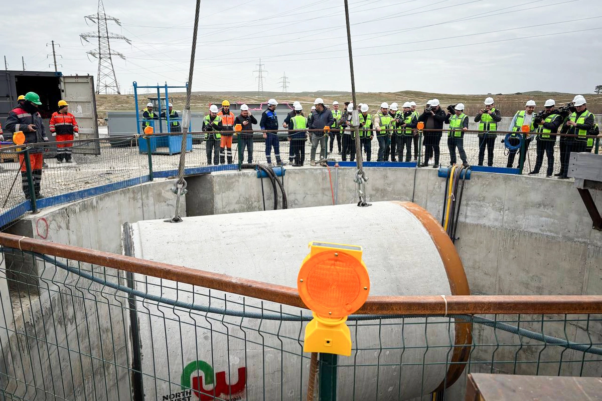 Müşfiqabad hövzəsində kanalizasiya kollektorları və tullantı sutəmizləyici qurğu tikilir