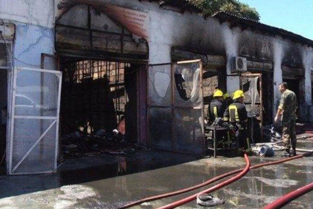 Lənkəranda maşın təmiri sexində PARTLAYIŞ oldu