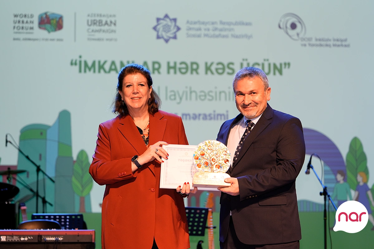 Nar İmkanlar hər kəs üçün layihəsinin bağlanış mərasimində iştirak edib