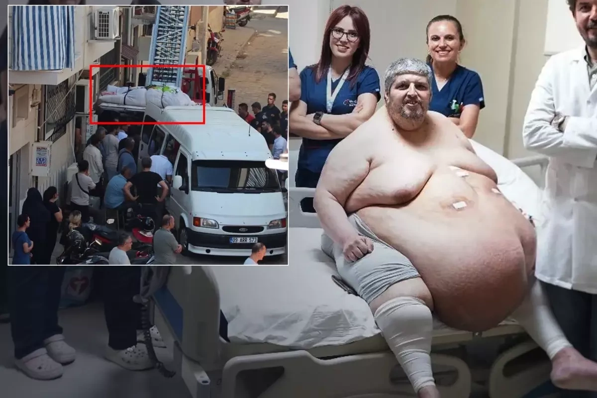 310 kiloqram olan Barış Yıldırımın cənazəsi evdən bu formada çıxarıldı