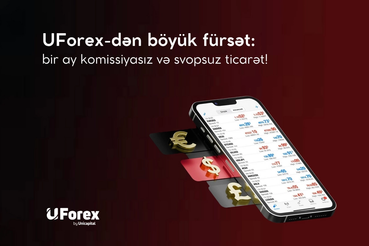 UForex-dən böyük fürsət: bir ay komissiyasız və svopsuz ticarət!