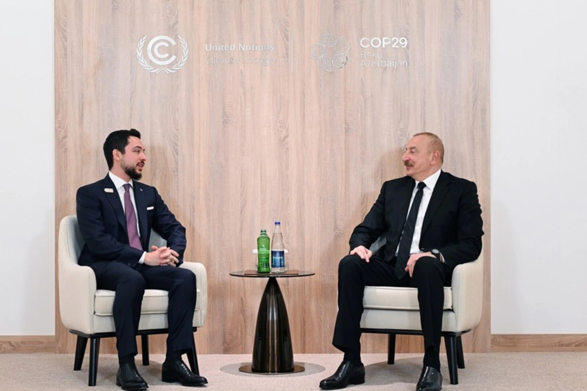 Prezident İlham Əliyev İordaniya Haşimilər Krallığının Vəliəhdi ilə görüşüb