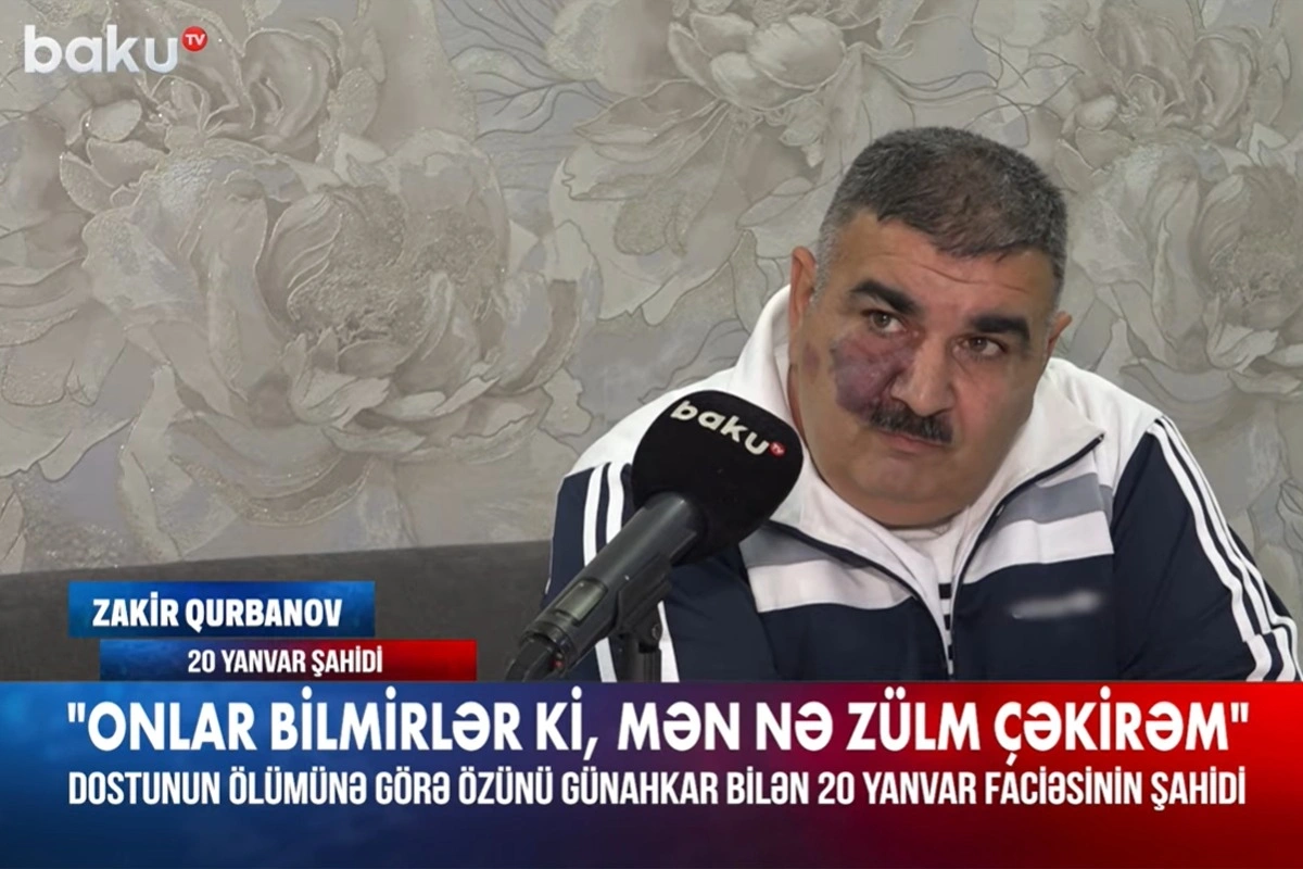 Dostunun şəhid olmasında özünü günahkar sayan şahid: Hər il 20 Yanvarda eyni ağrını yaşayıram