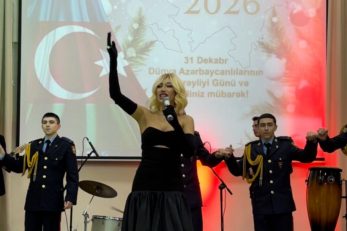 Röya Ayxanın hərbi liseydəki konsertindən görüntülər