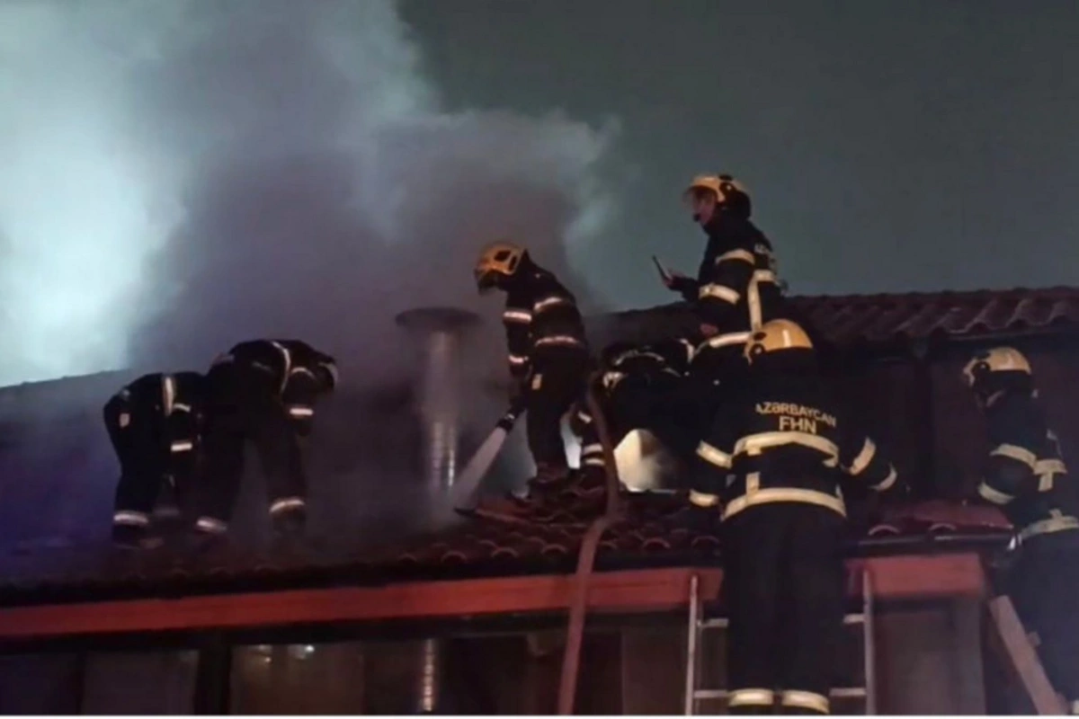 Bakıda restoranda YANĞIN