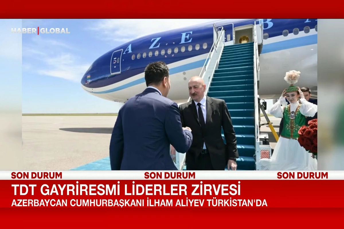 Haber Global: Azərbaycan Prezidenti İlham Əliyev Türküstanda