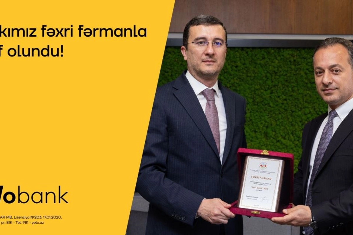 Yelo Bank Azərbaycan Sahibkarlar Konfederasiyasının fəxri fərmanına layiq görülüb