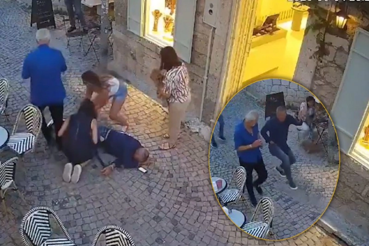 İzmirdə küçədə iş adamına silahlı hücum - ANBAAN GÖRÜNTÜ