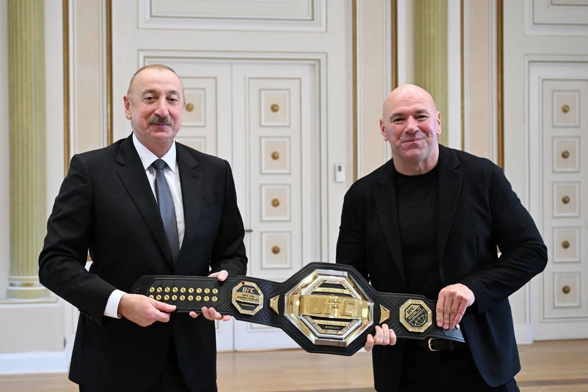 Prezident İlham Əliyev UFC-nin prezidentini qəbul edib Prezident İlham Əliyev UFC-nin prezidentini qəbul edib