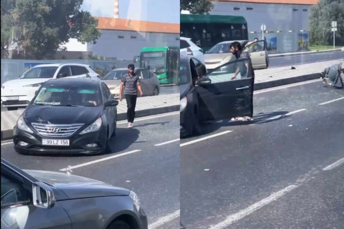 Bakıda Hyundai əks istiqamətə çıxdı