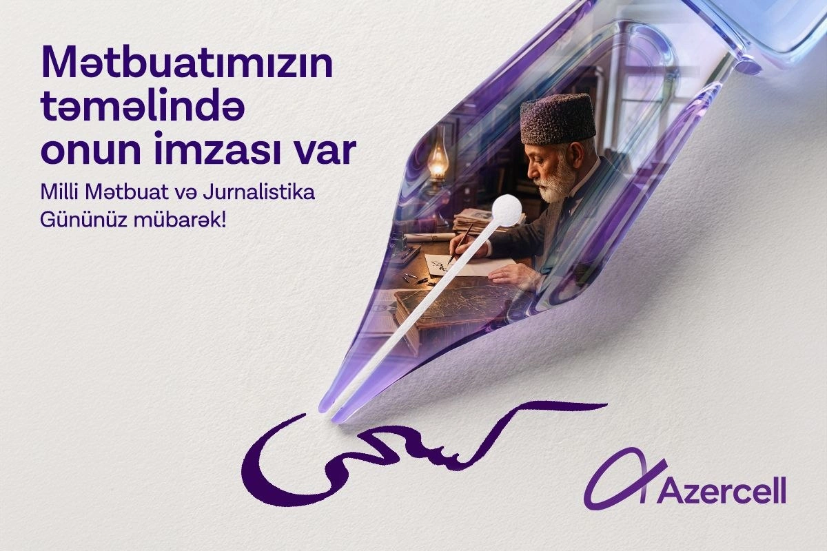 Azercell Milli Mətbuat və Jurnalistika Günü münasibətilə media nümayəndələrini təbrik edir