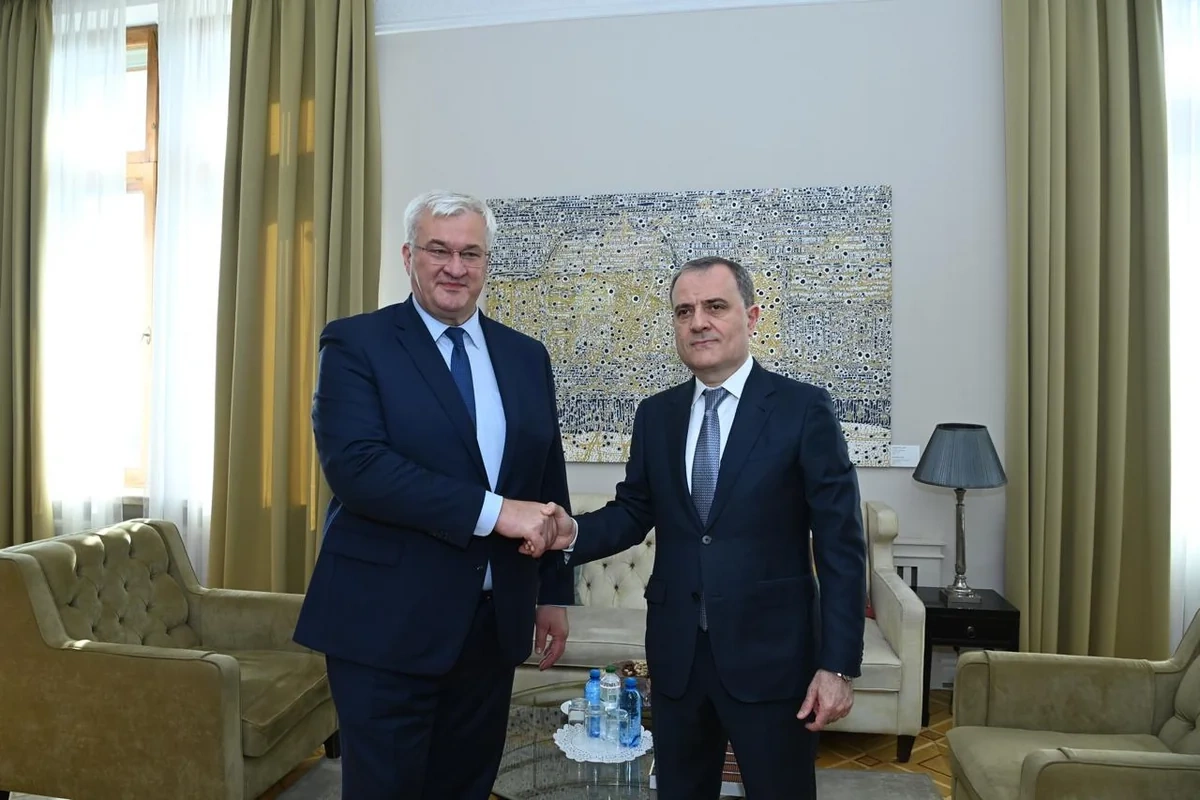 Jeyhun Bayramov and Andrii Sybiha are holding talks in Kyiv in a tête-à-tête format