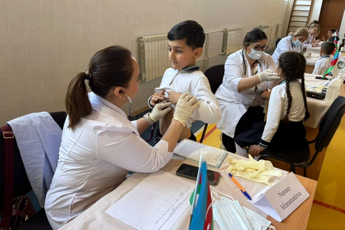 Səhiyyə Nazirliyi Xankəndidə uşaqlar üçün tibbi aksiya keçirdi