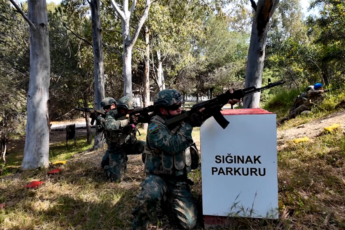 Hərbçilərimizin Türkiyədə iştirak etdiyi çoxmillətli birgə təlimdən GÖRÜNTÜLƏRİ