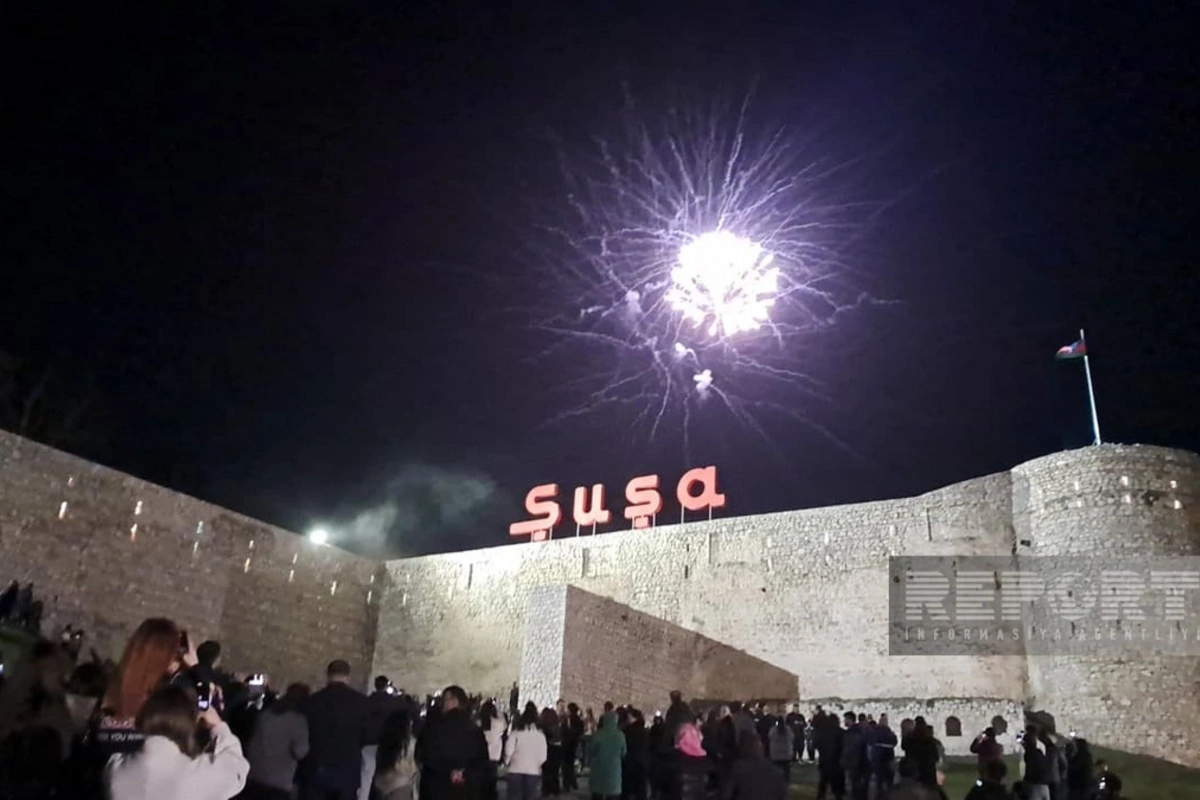 Şuşada 8 Noyabr - Zəfər Günü münasibətilə atəşfəşanlıq olub