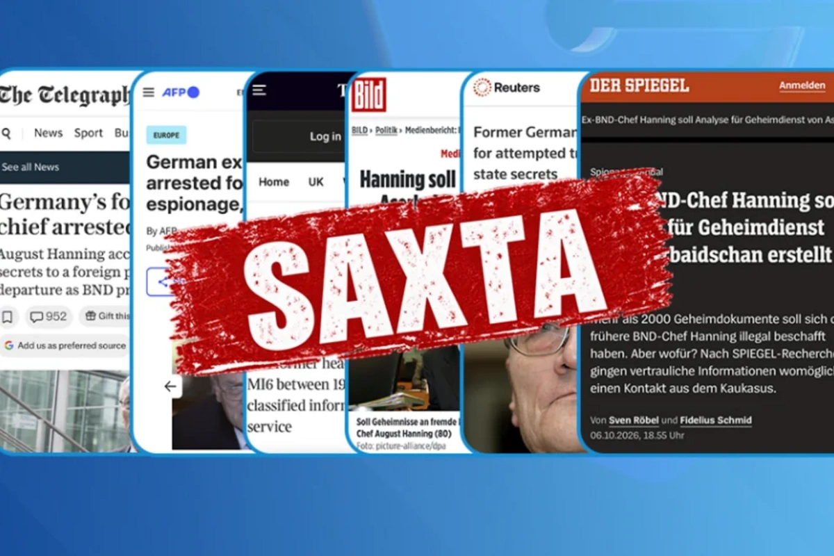 Reaction in Azerbaijan to the claims published in Der Spiegel and other Western media