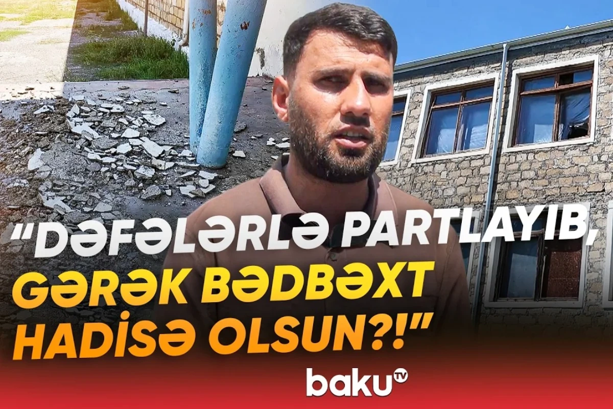 Göyçayda məktəb binası acınacaqlı durumdadır: Övladlarımız hər an təhlükədədir