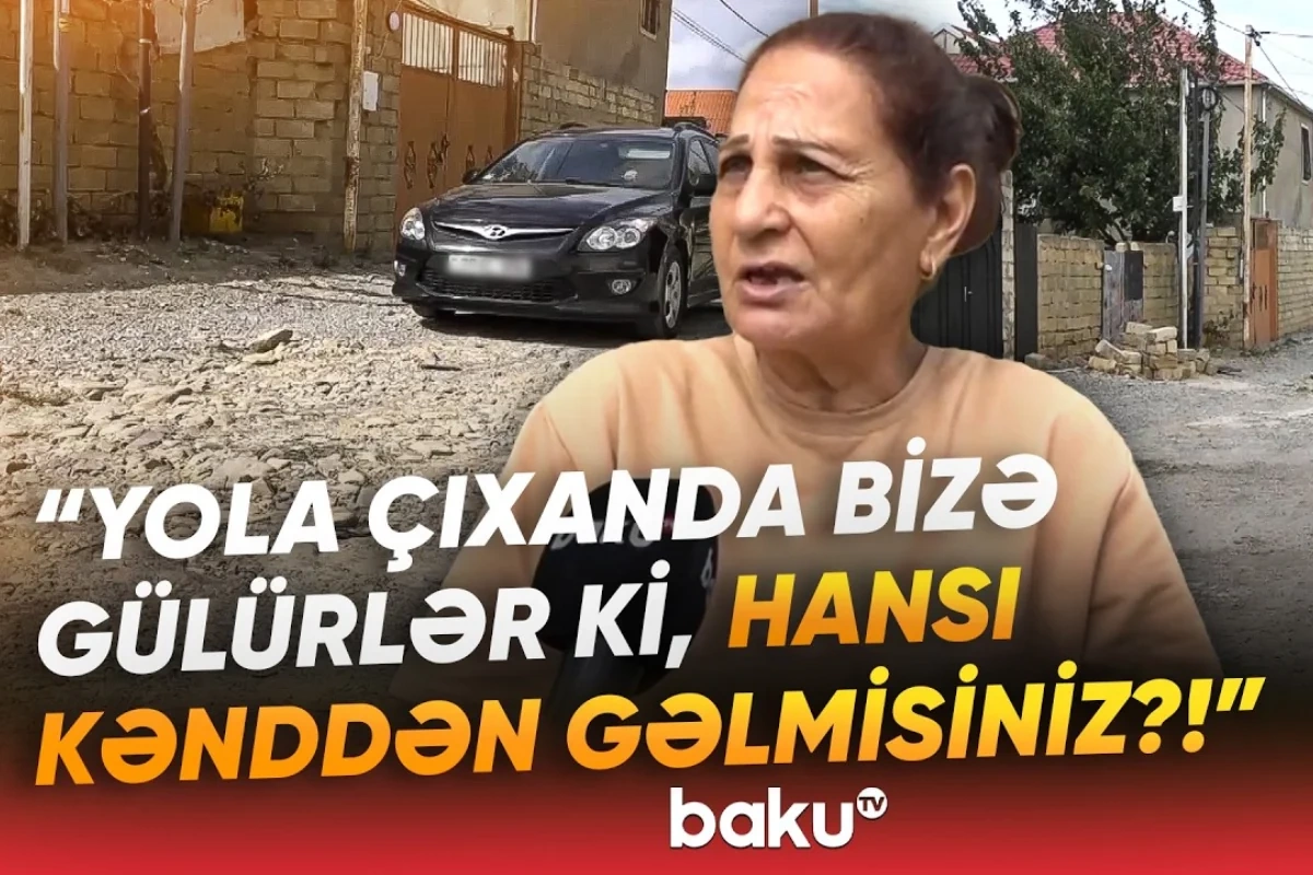 Saray sakinləri şikayətçidirlər: Yola çıxanda bizə gülürlər