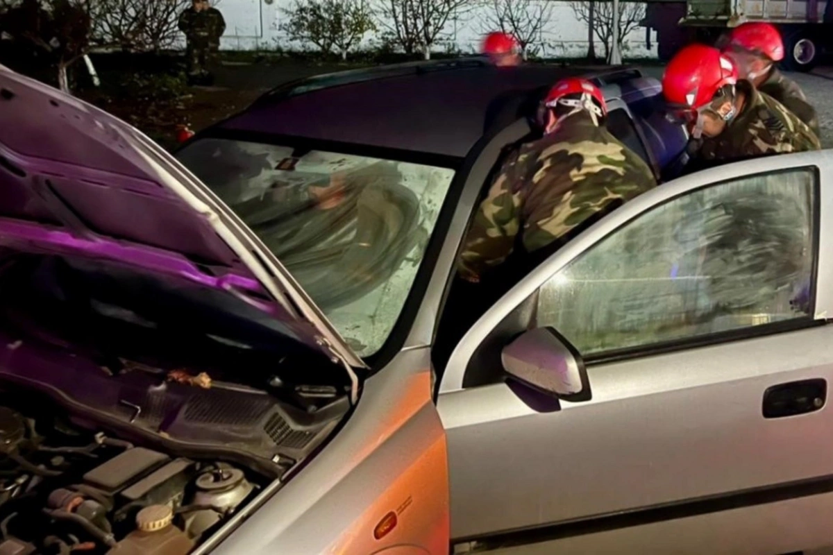 FHN-də yol qəzaları zamanı zərərçəkmişlərin xilas edilməsi bağlı təlim keçirilib