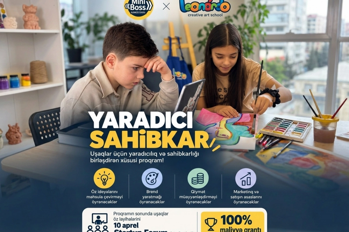 Leonardo Art School və MiniBoss Business School birgə təhsil proqramı elan etdi
