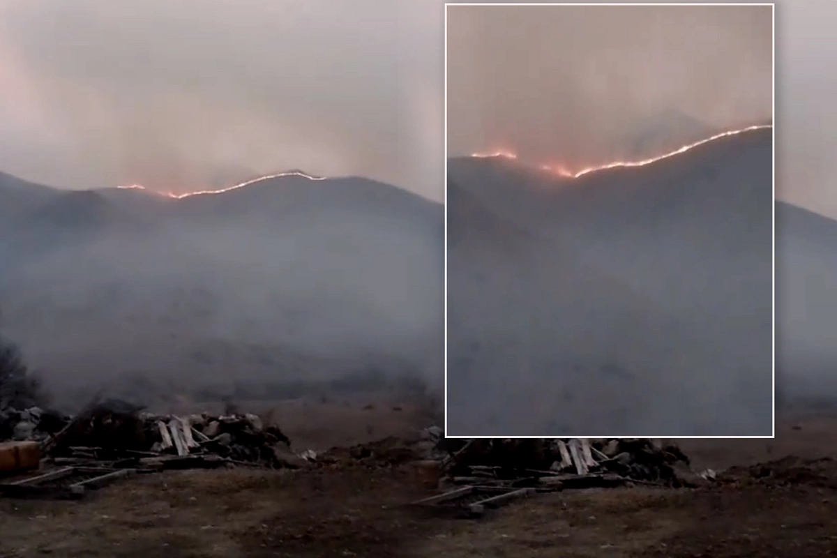 Kəlbəcər dağlarında yanğın baş verib