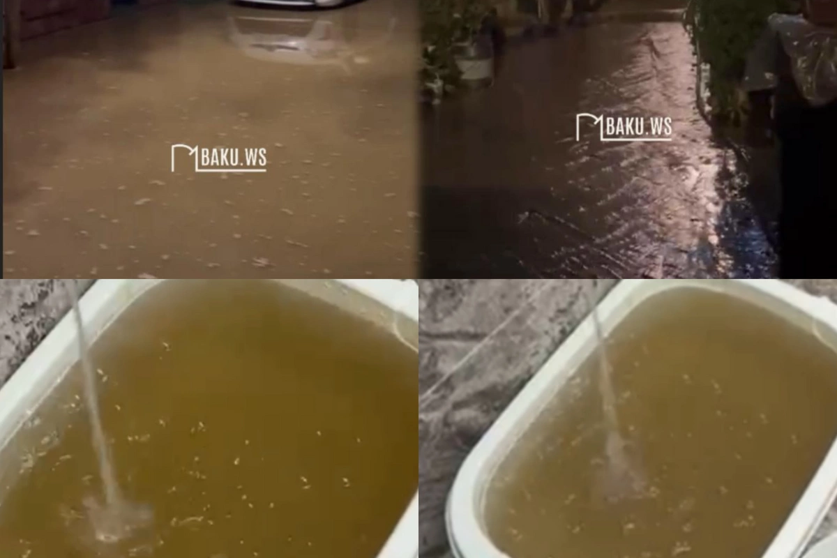 Yasamalda ana su borusu PARTLADI– İndi də ÇİRKLİ SU verilir