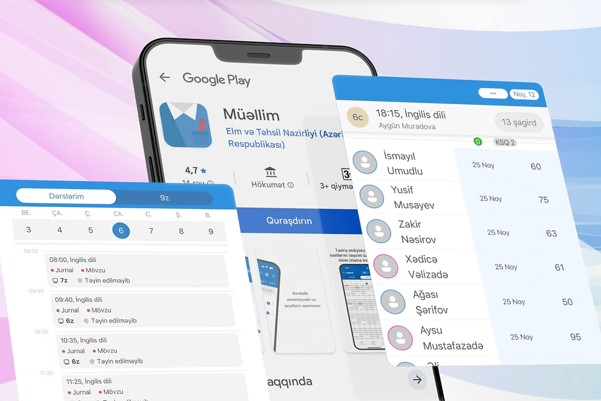Müəllimlər üçün yeni mobil tətbiq istifadəyə verildi