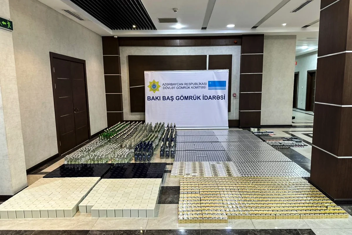 Gömrükdə külli miqdarda tütün məmulatları və spirtli içkilər AŞKARLANDI