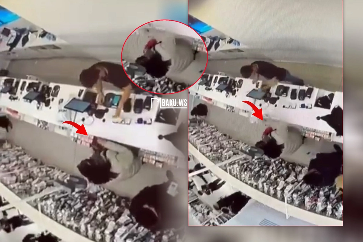 Bakıda qadın LC Waikikidən oğurluq etdi - ANBAAN GÖRÜNTÜ