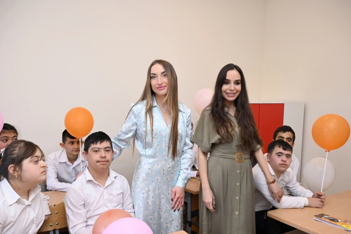 Leyla Əliyeva Lənkəranda internat məktəbi və Osman Mirzəyev adına 5 saylı uşaq evindən paylaşım edib