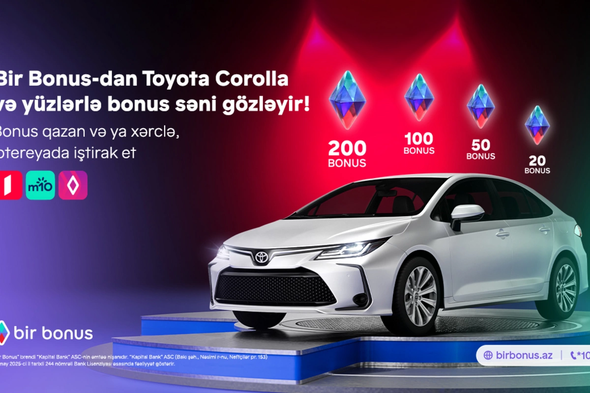 Bir Bonus Toyota Corolla və yüzlərlə bonus qazandırır