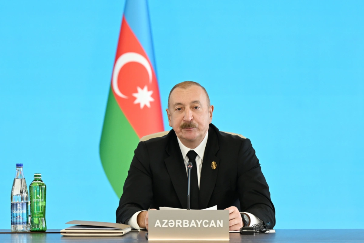 Президент Ильхам Алиев выступил на XII саммите Совета глав государств ОТГ