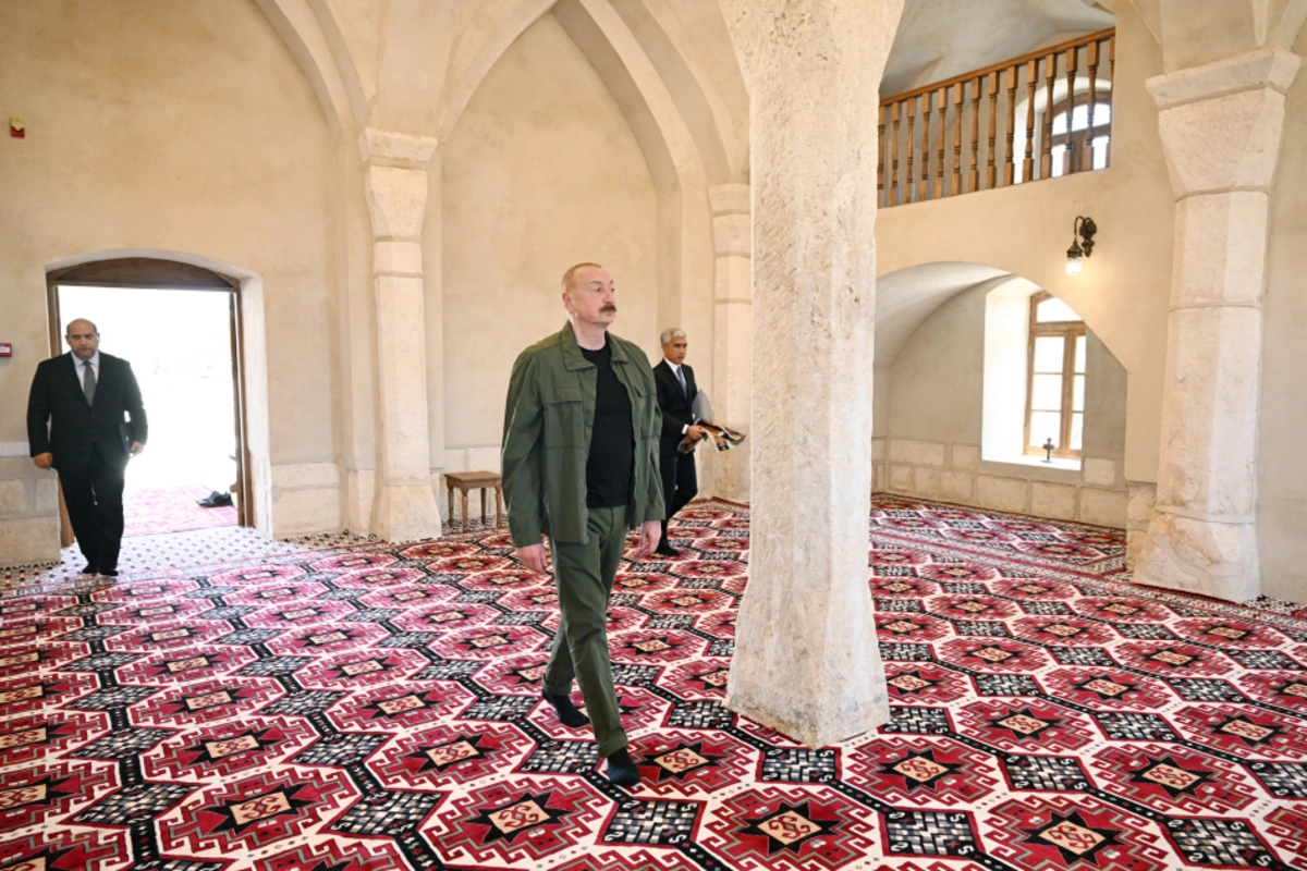Ilham Aliyev participated in the opening of the historical mosque building in Giyasly village after restoration Ilham Aliyev participated in the opening of the historical mosque building in Giyasly village after restoration