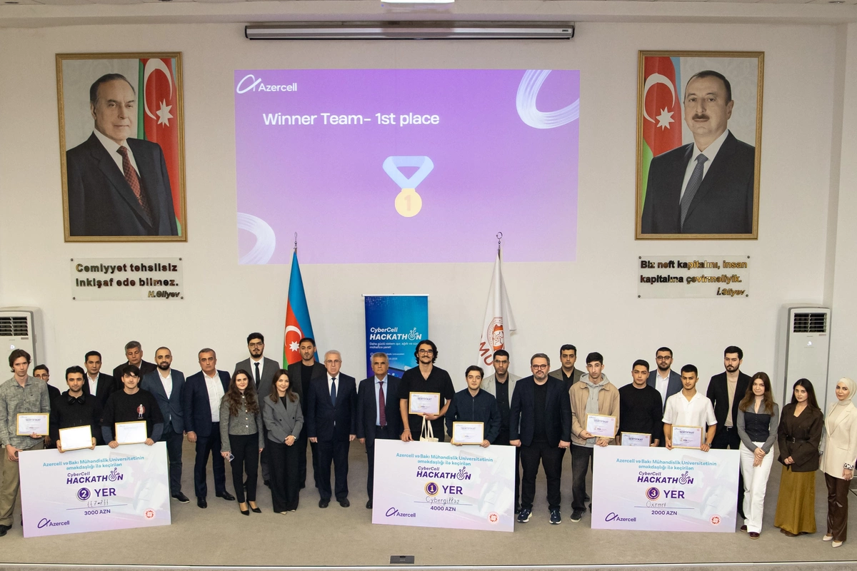 Azercell CyberCell Hackathon müsabiqəsinin qaliblərinielan etdi Azercell CyberCell Hackathon müsabiqəsinin qaliblərinielan etdi