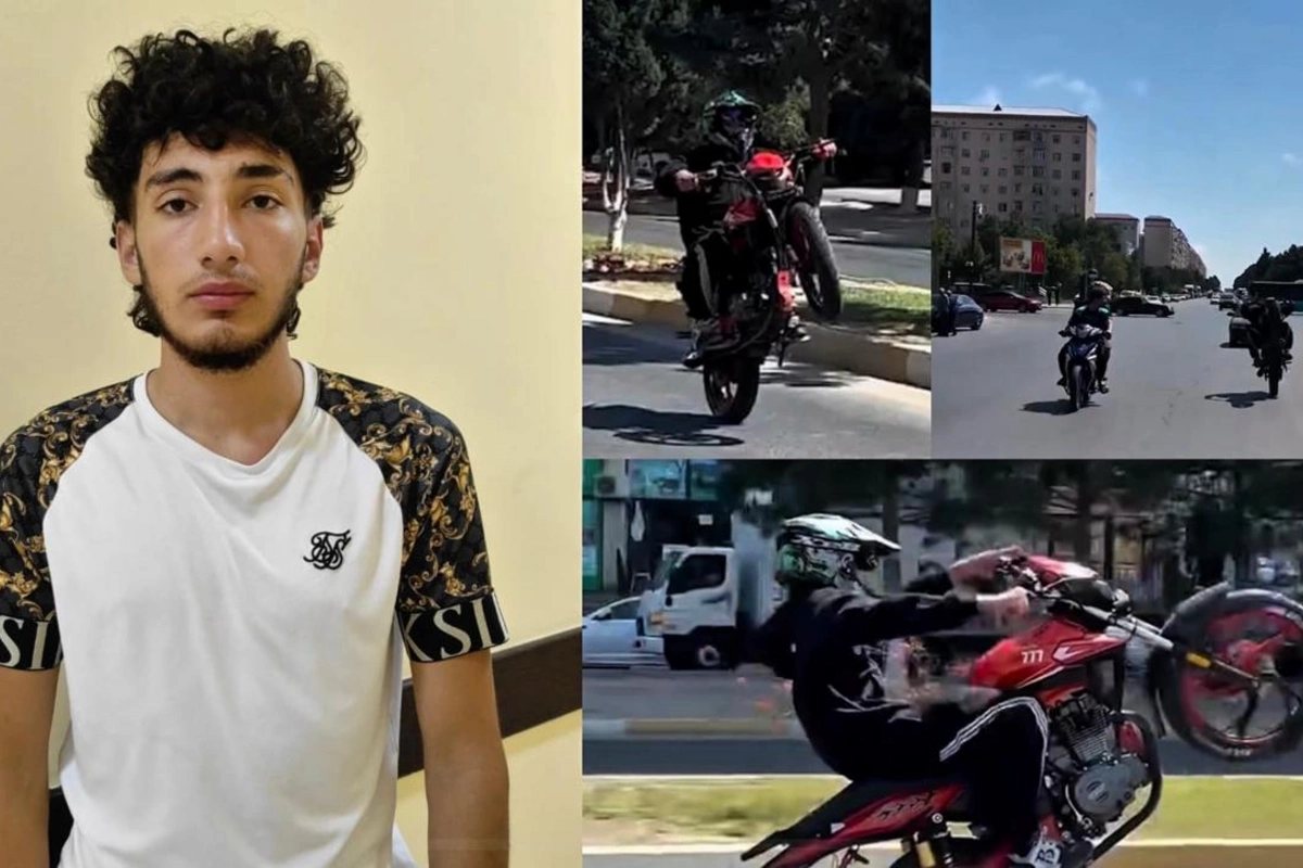 Motosikletlə avtoxuliqanlıq edən sürücü həbs edilib Motosikletlə avtoxuliqanlıq edən sürücü həbs edilib