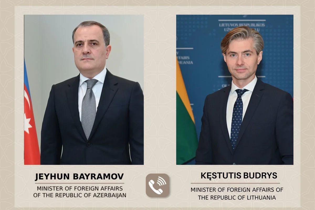 Ceyhun Bayramov litvalı həmkarı ilə regiondakı cari vəziyyəti və sülh prosesini müzakirə edib