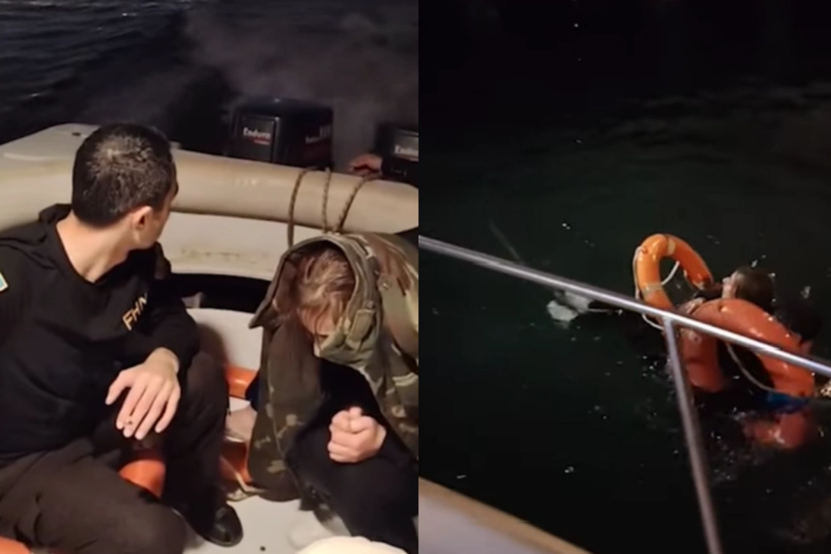 Ağ Şəhər Bulvarında dənizə düşən qız belə xilas edildi - ANBAAN VİDEO