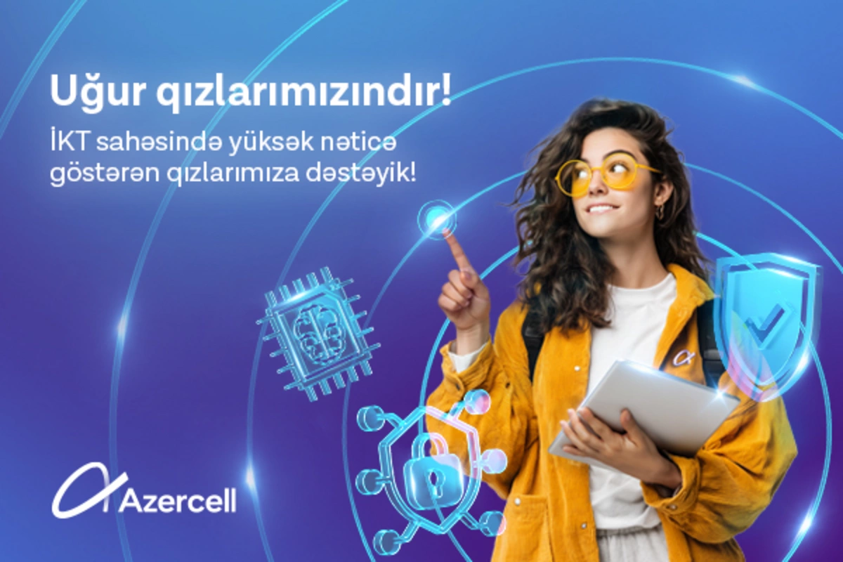 Azercell İT ixtisası üzrə ən yüksək nəticə göstərmiş tələbə qızları təbrik etdi