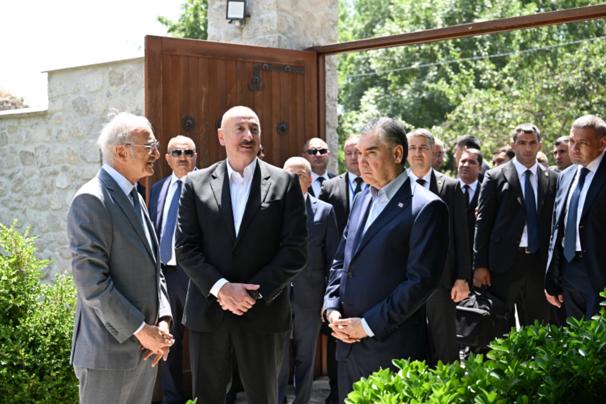 Ilham Aliyev and Gurbanguly Berdimuhamedov visited Bulbul's house-museum in Shusha Ilham Aliyev and Gurbanguly Berdimuhamedov visited Bulbul's house-museum in Shusha