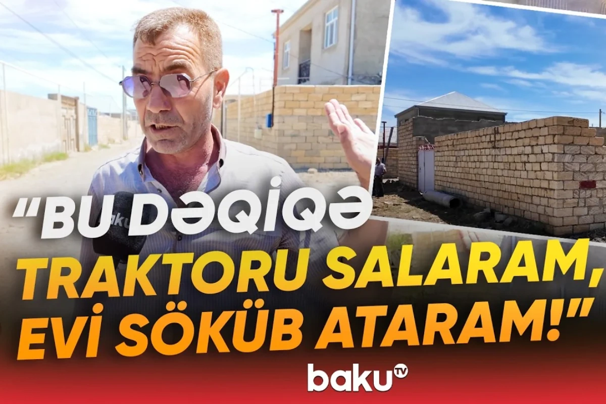 Torpaq sahəsi aldı, həyatının şokunu yaşadı: Evi tikdim, gəlib dedi ki, bura mənimdir - VİDEO