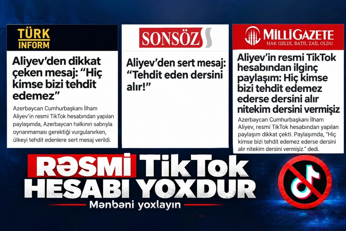 TikTok montajından siyasi mesaj düzəldənlər: Türkiyə mediasına məsuliyyət çağırışı
