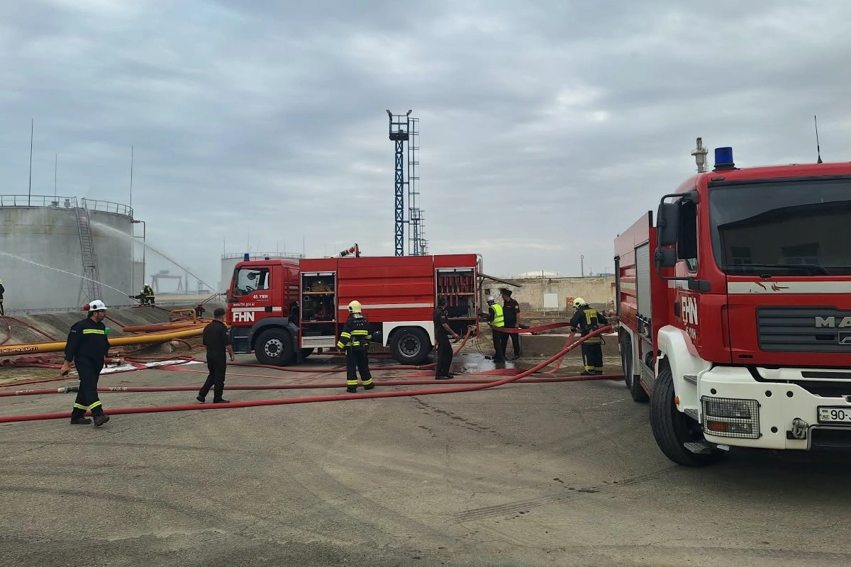 FHN SOCAR-ın Qaz Emalı Zavodunda yanğın-taktiki təlim keçirib
