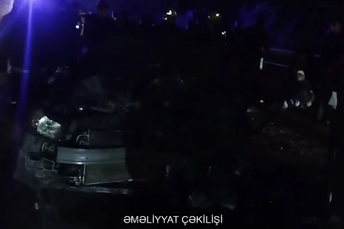 Şəkidə ağır qəza - 22 yaşlı sürücü xilas edildi