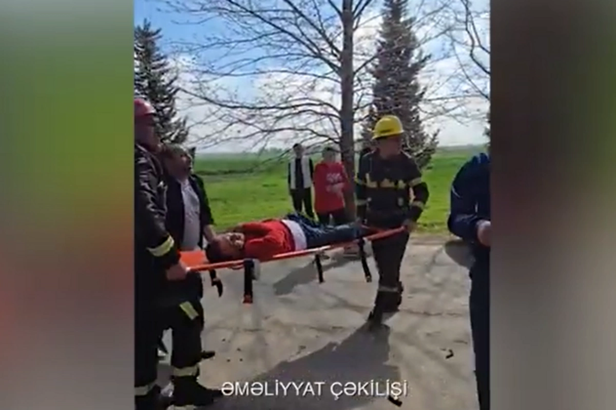 Beyləqanda qəza olub - Sürücü xilas edilib