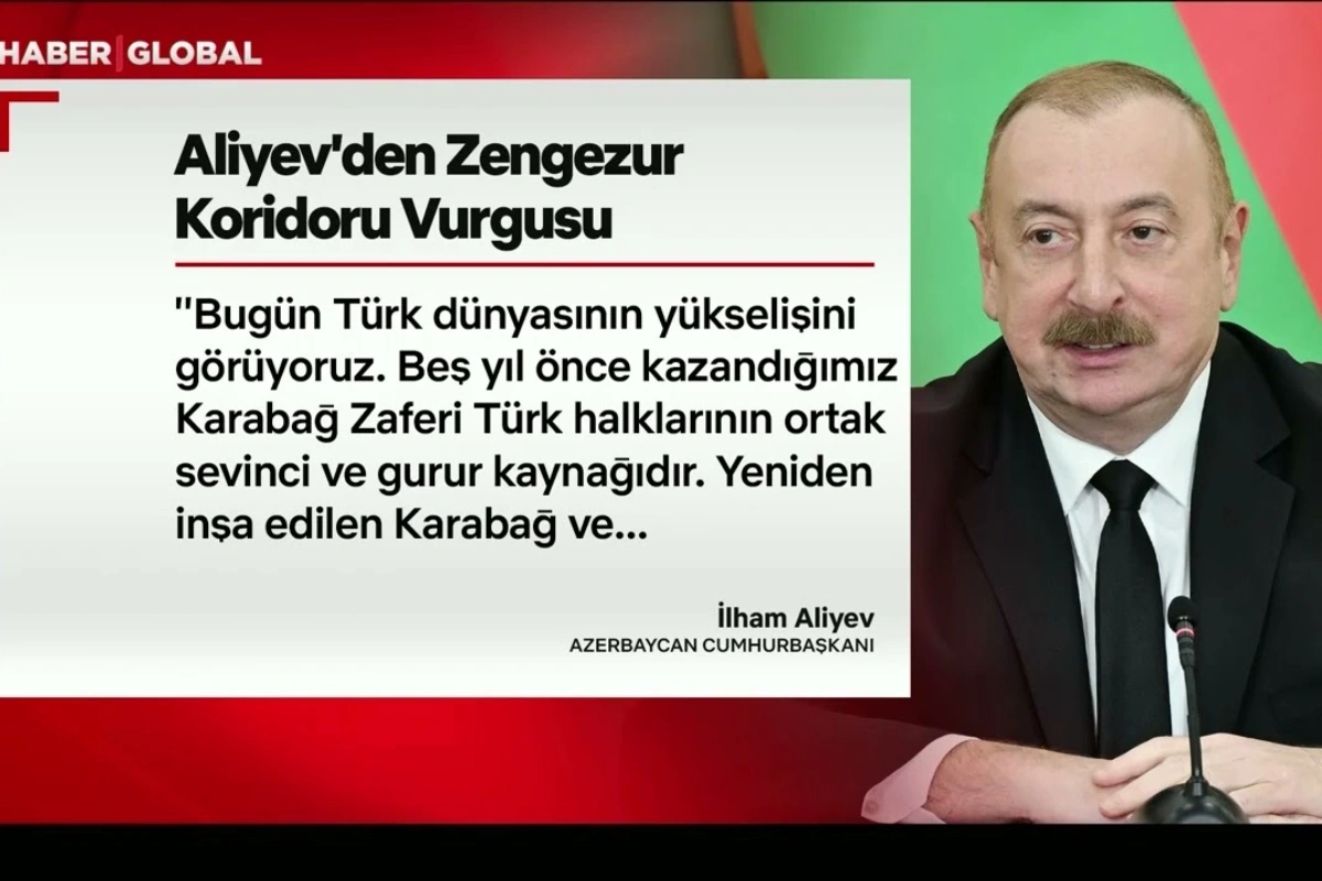 Haber Global: Ильхам Алиев заявил, что сегодня тюркский мир переживает период подъема